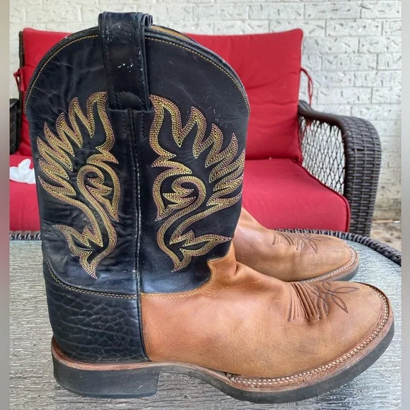 Justin Boots Tekno Crepe Western oil resistant leather. Made in USA. RODEO - Picture 3 of 10